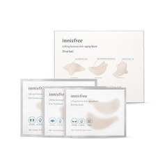Bộ Mặt Nạ Chống Nhăn Vùng Mắt Vùng Khóe Miệng Vùng Trán Innisfree Lifting Science Anti-aging Band #Trial Set 3ea