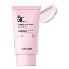 Kem Chống Nắng The Saem Eco Earth Power Pink Sun Cream  50ml SPF50+ PA++++