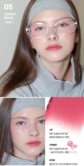 Son dưỡng môi dạng lì sử dụng môi má mắt AOU FLOOFY MATTE BALM 8 màu (có màu mới) / Son môi diễn viên Kim Ji Won