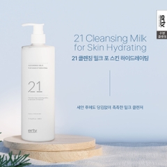 Sữa rửa mặt dưỡng ẩm cho da ERTY 21 Cleansing Milk for Skin Hydrating 480ml