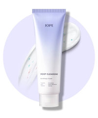 Sữa Rửa Mặt Dưỡng Ẩm Thanh Lọc Da Có Hạt Iope Moist Cleansing Whipping Foam 180ml
