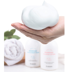 Bộ sản phẩm Sữa tắm dưỡng ẩm dịu nhẹ chăm sóc da cho bé Dr. Hedison Worriagi Hair & Body Wash 450ml + Sữa dưỡng làm dịu da Dr. Hedison Worriagi Calming Lotion 450ml