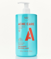 Sữa tắm trị mụn hương thảo mộc Happy Bath Feel so Good Acne Body Wash Herbal Scented Shower Gel 500g
