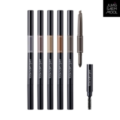 (Thuần chay) Chì kẻ lông mày dạng cọ xéo hoàn hảo 3 trong 1 trang điểm chuyên nghiệp Jung Saem Mool Artist Brow Shader