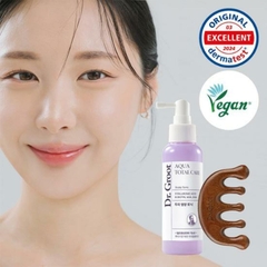 Thuốc bổ chăm sóc da đầu thuần chay điều trị triệu chứng rụng tóc và các vấn đề về da đầu bổ sung dinh dưỡng da đầu Dr. Groot Aqua Total Care Scalp Tonic 100mL Special Set (+Guasha Massager)