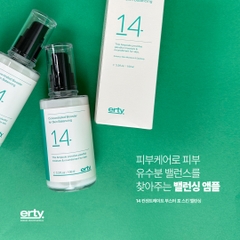 Tinh chất dưỡng ẩm cân bằng dầu ẩm làm dịu da kiểm soát bã nhờn ERTY 14 Concentrate Booster for Skin Balancing 100ml