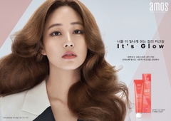 Kem Nhuộm Tóc Amos Color Genic It's Glow Hair 5YB Yellow Brown Nâu Ánh Vàng 80ml