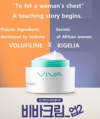 (Đã đổi mẫu) Kem Nở Ngực Và Viên Uống Viva Korea Viva Cream Up 2 100ml + Balance Up 60g Set (4 items set)