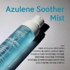 Xịt khoáng làm dịu da và dưỡng ẩm da chứa chiết xuất hoa cúc & azulene xanh thật & 11 loại axit hyaluronic & Dic Green Complex Dr.Sante Azulene Soother Mist 100ml