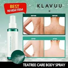 Xịt Khoáng Trị Mụn Dành Cho Body Klavuu Green Pearlsation Teatree Body Spray 100ml