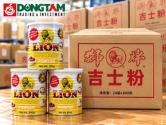 Bột làm bánh Custard hiệu LION - 300gr x 24 lon thiếc / thùng