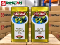 Dầu Olive Pomace hiệu Olivital - Italia - 5 lít x 4 can sắt/ thùng