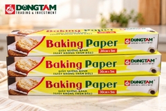 Giấy nướng bánh  30cm x 5m - Trắng, 24 hộp / thùng