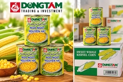 Ngô ngọt nguyên hạt - hiệu Đồng Tâm 425 gr x 24 lon/ thùng