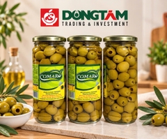 Quả Oliu xanh tách hạt - hiệu Comaro - 435gr x 12 lọ / thùng