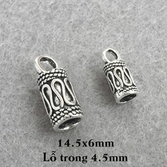 Bịt đầu dây làm khóa vòng tay hoặc dây cổ thủ công handmade, DIY chất liệu hợp kim