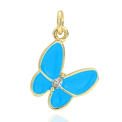 Charm treo hình con bướm đính đá
  xanh dương đậm