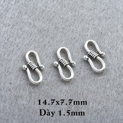 Bịt đầu dây làm khóa vòng tay hoặc dây cổ thủ công handmade, DIY chất liệu hợp kim