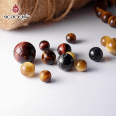 Hạt lẻ đá mắt hổ xanh đen