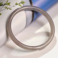 Vòng nguyên khối đá Chalcedony mã não bản 6mm - [Lô C0601 - Bản B]