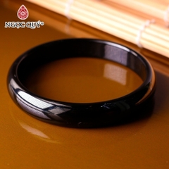Vòng nguyên khối đá mã não bản bản hẹ 10mm - [Lô C0600 - Bản C]