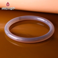 Vòng nguyên khối đá Chalcedony mã não bản 6mm - [Lô C0601 - Bản B]