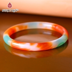 Vòng nguyên khối đá Chalcedony mã não bản 6mm - [Lô C0601 - Bản B]