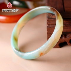 Vòng nguyên khối đá mã não bản bản hẹ 10mm - [Lô C0600 - Bản C]