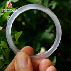 Vòng nguyên khối đá Chalcedony mã não bản 6mm - [Lô C0601 - Bản B]