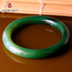 Vòng nguyên khối đá Chalcedony mã não bản 10mm - [Lô C0601 - Bản C]