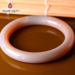 Vòng nguyên khối đá Chalcedony mã não bản 10mm - [Lô C0601 - Bản C]