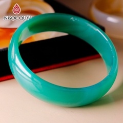 Vòng nguyên khối đá mã não bản hẹ 14mm - [Lô C0600 - Bản D]