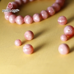 Hạt lẻ đá Đào hoa - Rhodochrosite
