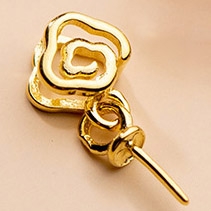Charm bạc khoen móc mặt dây chuyền