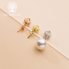 Charm bạc khoen móc mặt dây chuyền