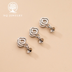 Charm bạc khoen móc mặt dây chuyền
