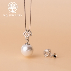 Charm bạc khoen móc mặt dây chuyền