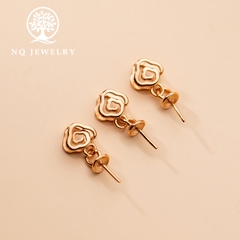 Charm bạc khoen móc mặt dây chuyền