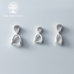 Charm bạc khoen móc mặt dây chuyền