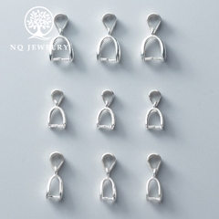 Charm bạc khoen móc mặt dây chuyền