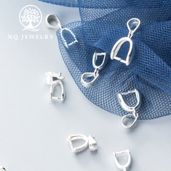 Charm bạc khoen móc mặt dây chuyền