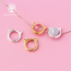 Charm bạc hình hổ