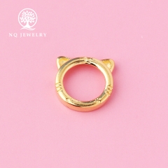 Charm bạc hình hổ