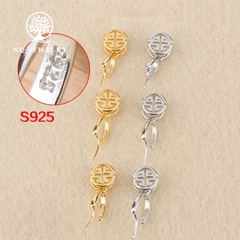 Khoen bạc móc mặt dây chuyền phật, tỳ hưu, hồ ly