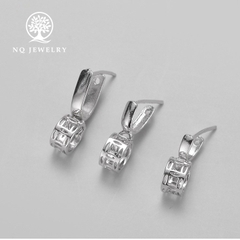 Charm bạc khoen kim tiền móc mặt dây chuyền
