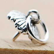 Charm bạc phụ kiện làm mặt dây chuyền hình hoa