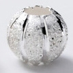 Charm bi bạc họa tiết kẻ dọc