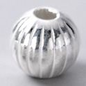 Charm bi bạc họa tiết kẻ dọc