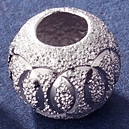 Charm bạc bi tròn họa tiết