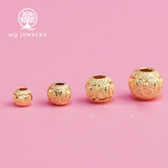 Charm bạc bi tròn họa tiết